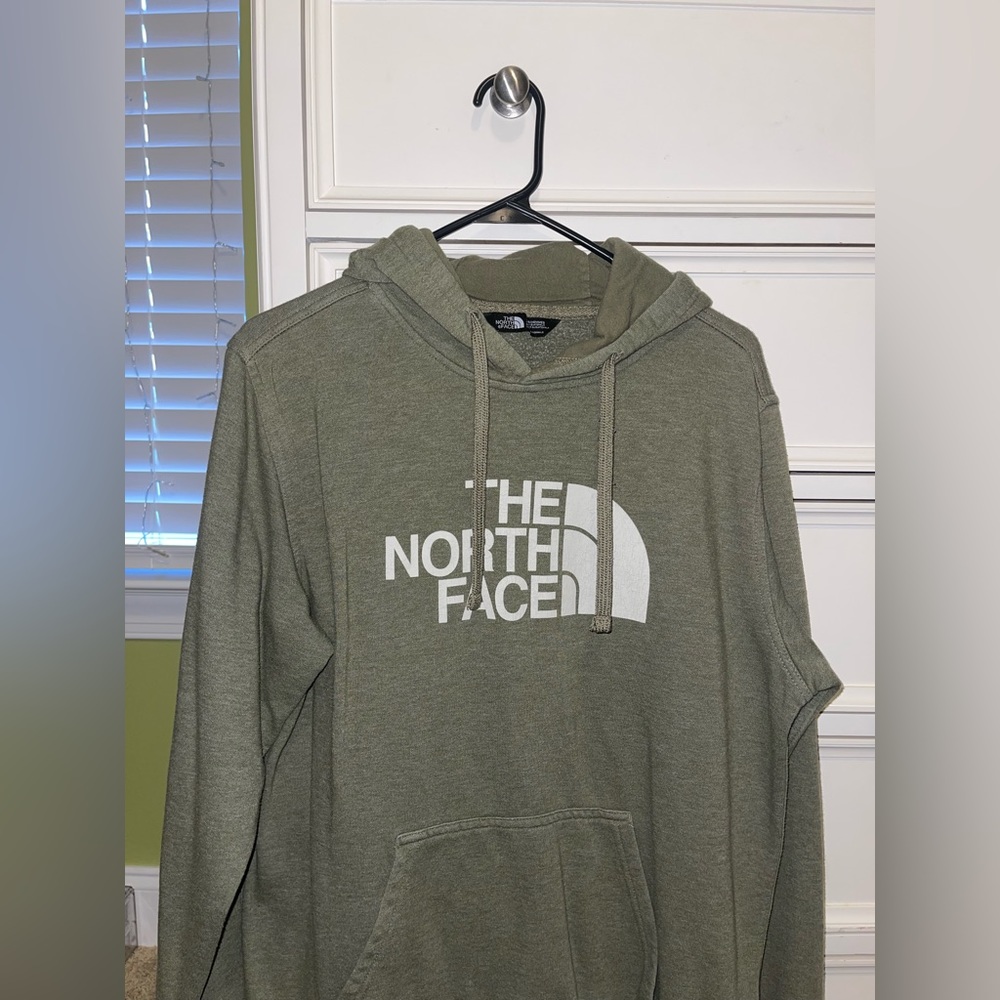 The North Face Olive green sweatshirt size Medium worn twice great condition